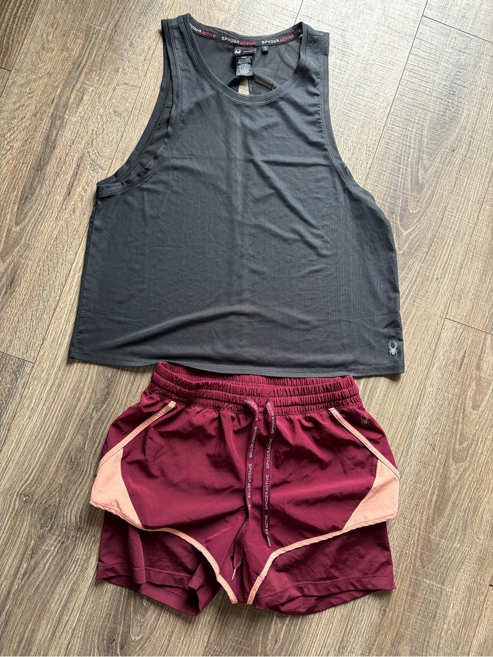 Women’s Spyder shorts and tank